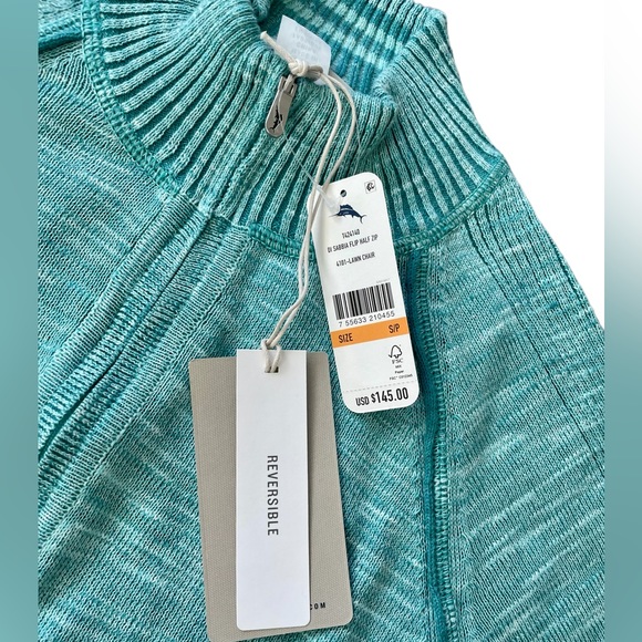 Tommy Bahama Di Sabbia Flip Half Zip - Picture 4 of 5